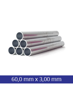 Aluminium buis 60,0 x 3,0 mm