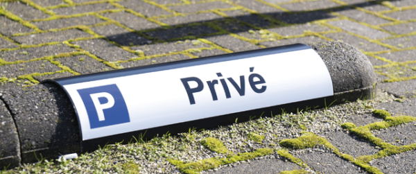 Parkeerbord Biggenrug Zwart