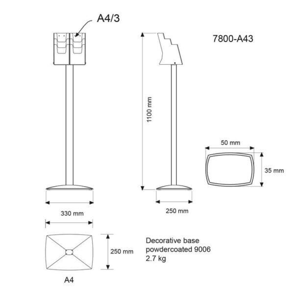 Folderhouder A4 en 1_3 A4