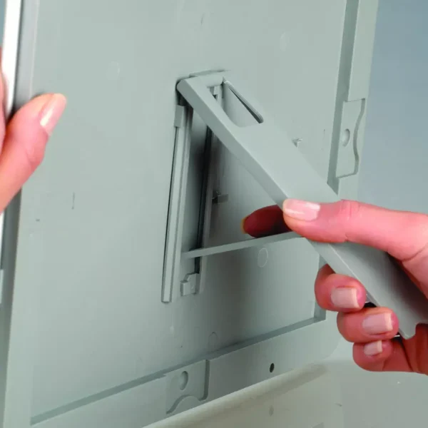 Kliklijst verstek hoeken 25mm Aluminium incl. standaard (vrijstaand)