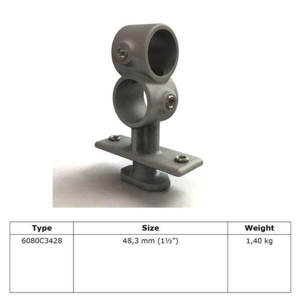 Containerclamp 48,3 mm extra versteviging